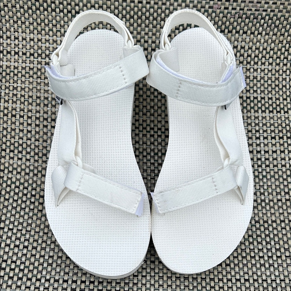 White TEVA Sandals